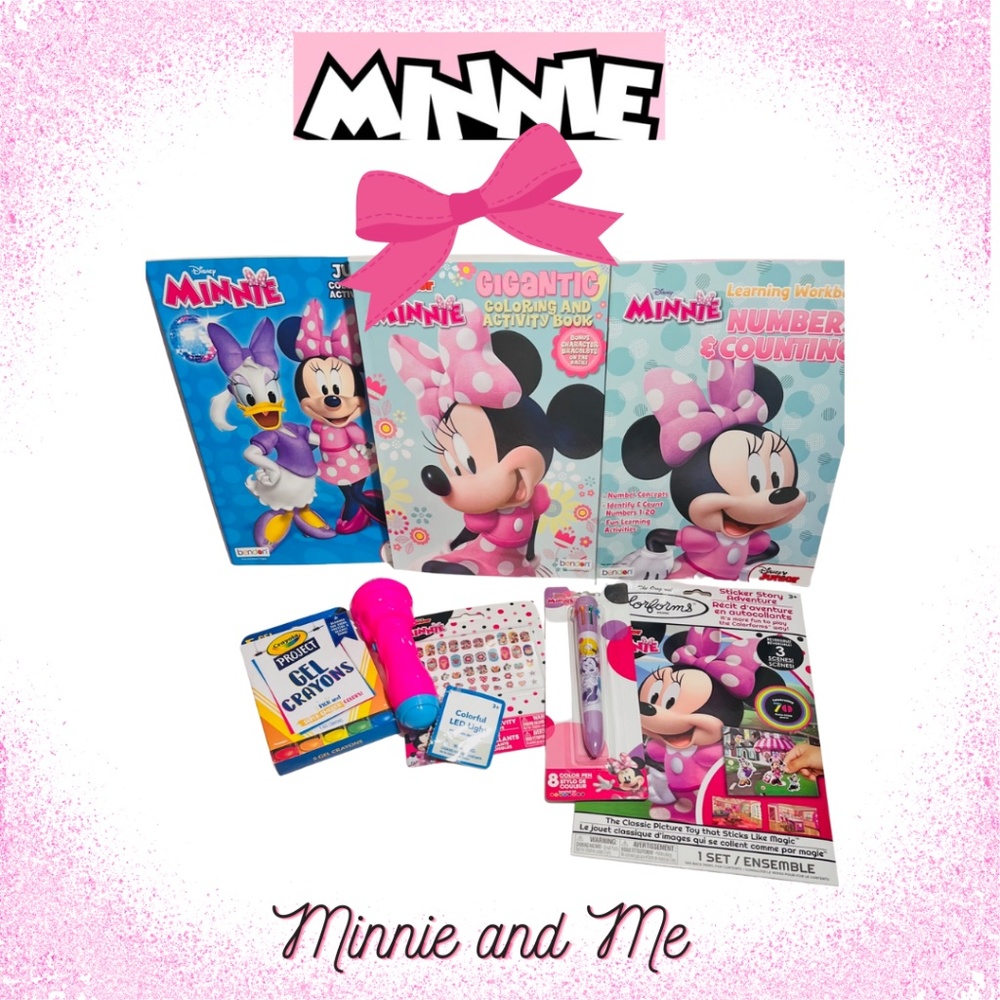 Minnie Mouse Coloring Book Activity Super Set Birthday Gift Set for Kids 4-8